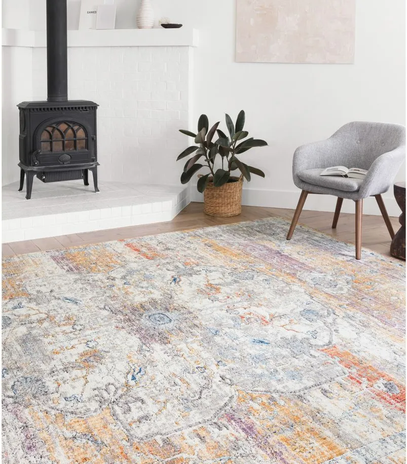 Dante Area Rug in Natural/Sunrise by Loloi Rugs