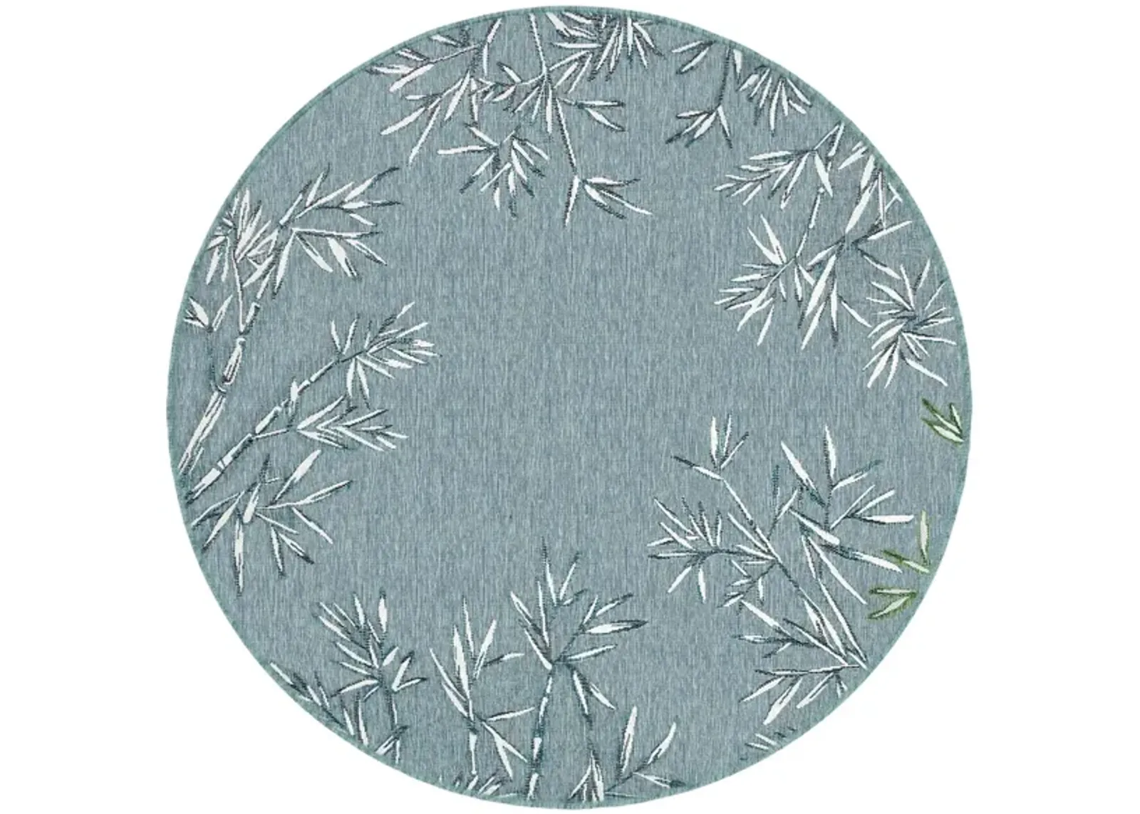 Carmel Bamboo Border Rug in Aqua by Trans-Ocean Import Co Inc