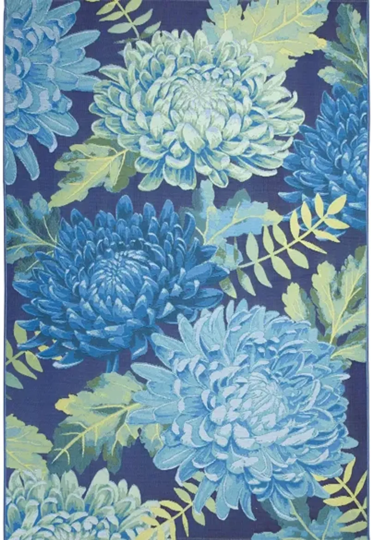 Marina Mum Indoor/Outdoor Rug in Blue by Trans-Ocean Import Co Inc