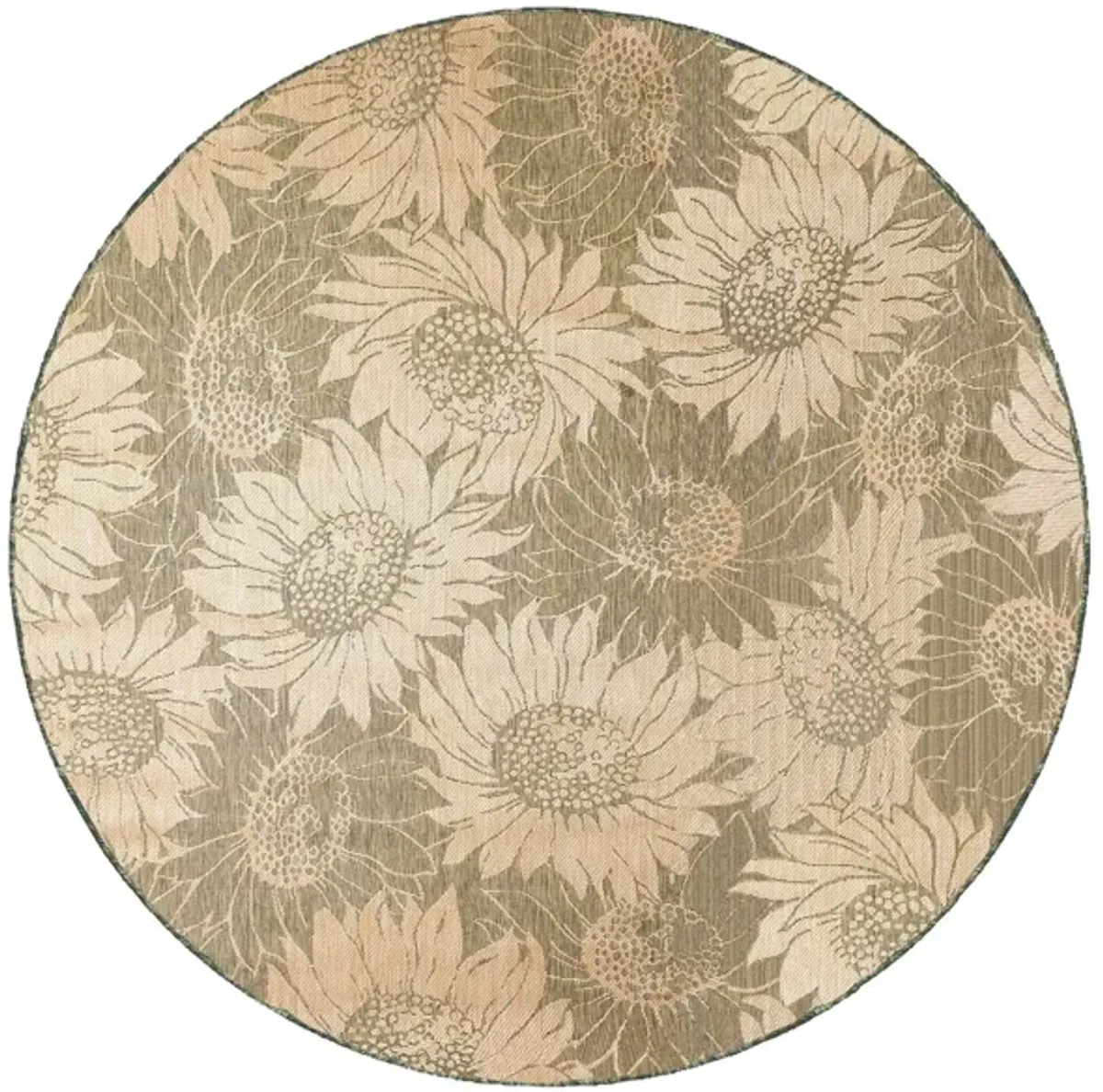 Carmel Sunflower Field Rug in Green by Trans-Ocean Import Co Inc