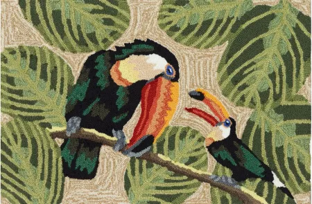 Frontporch Two Cute Toucans Rug in Neutral by Trans-Ocean Import Co Inc