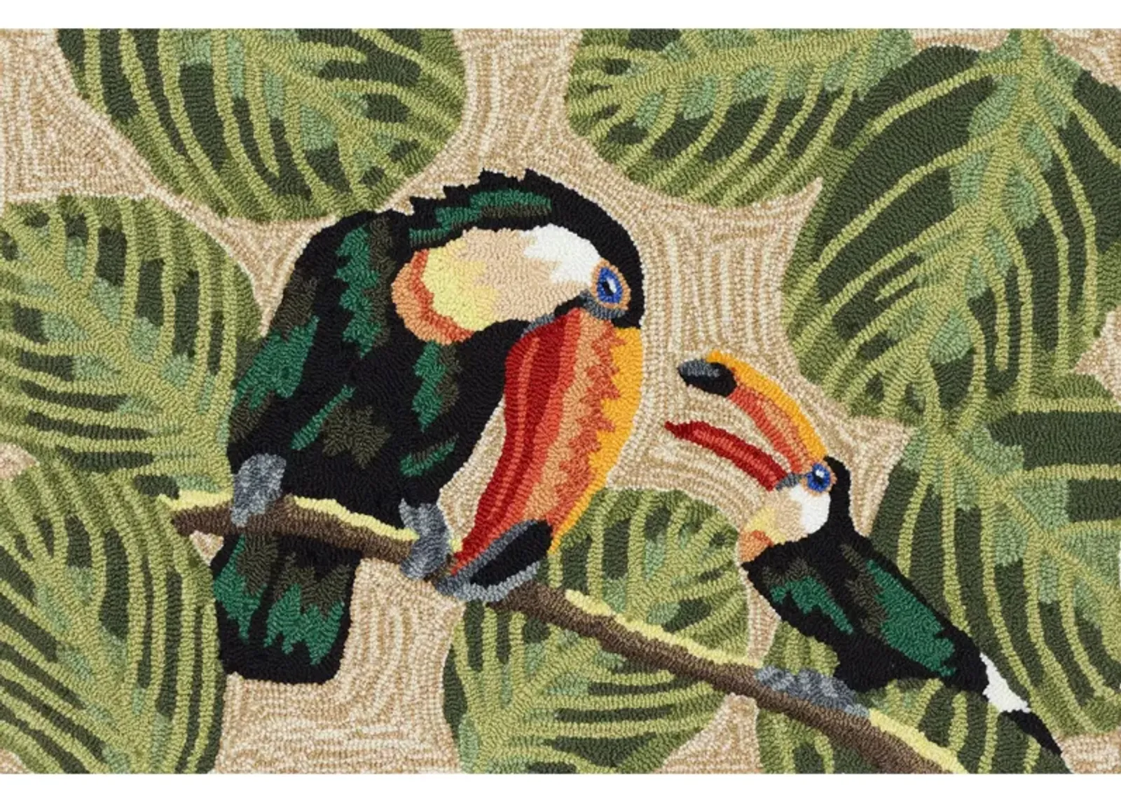 Frontporch Two Cute Toucans Rug in Neutral by Trans-Ocean Import Co Inc