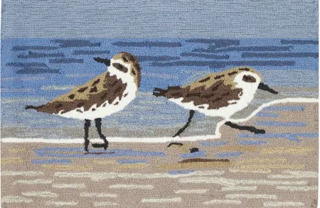 Frontporch Sandpipers Rug in Lake by Trans-Ocean Import Co Inc