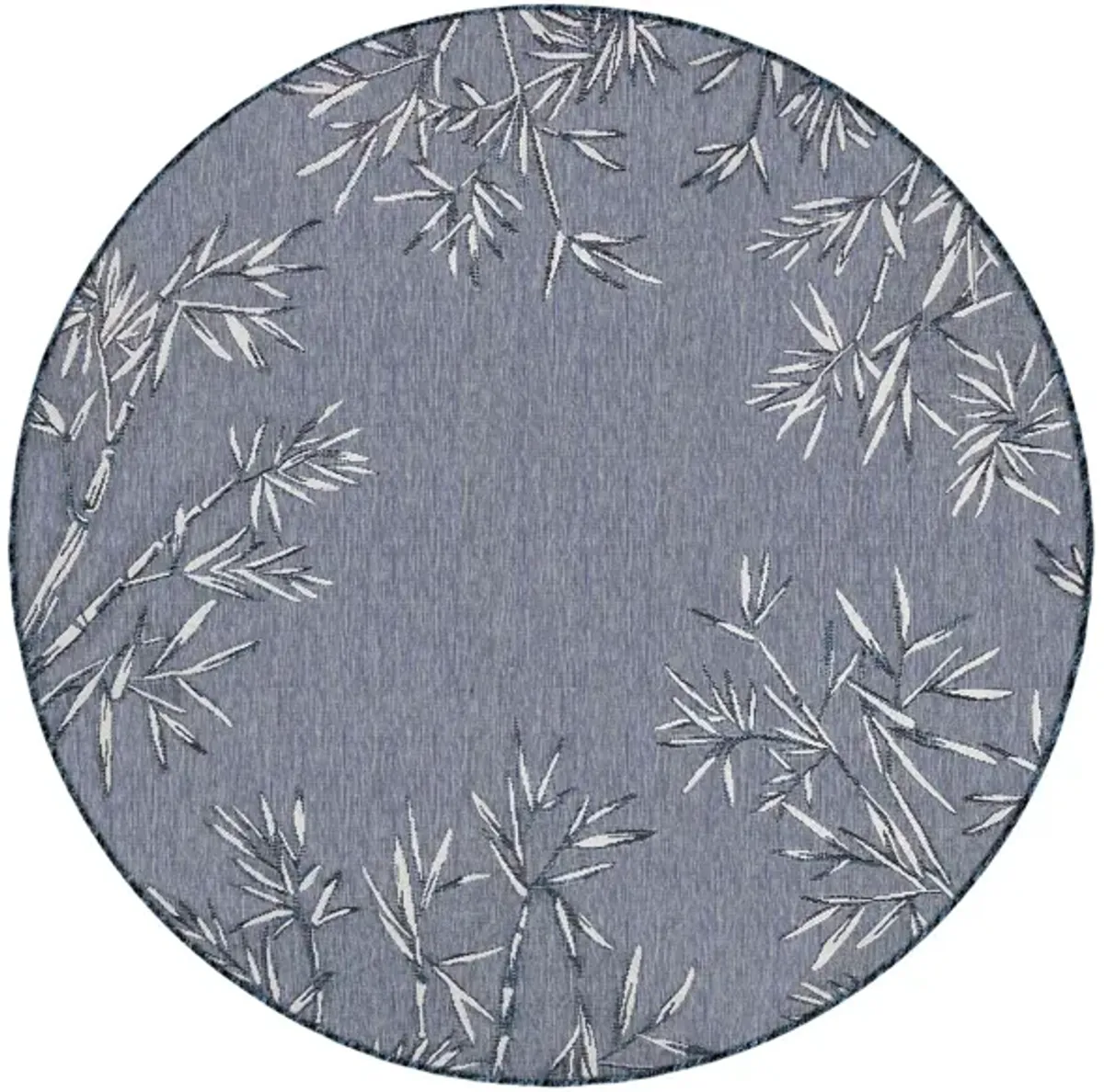 Carmel Bamboo Border Rug in Navy by Trans-Ocean Import Co Inc