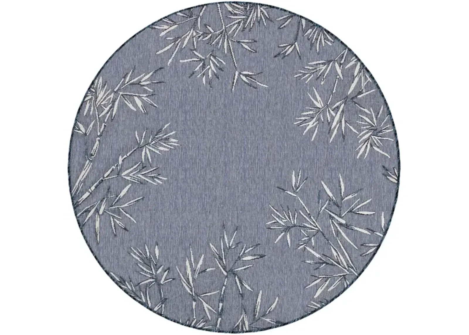 Carmel Bamboo Border Rug in Navy by Trans-Ocean Import Co Inc