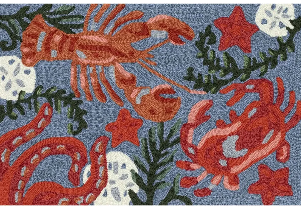 Frontporch Tide Pool Rug in Ocean by Trans-Ocean Import Co Inc