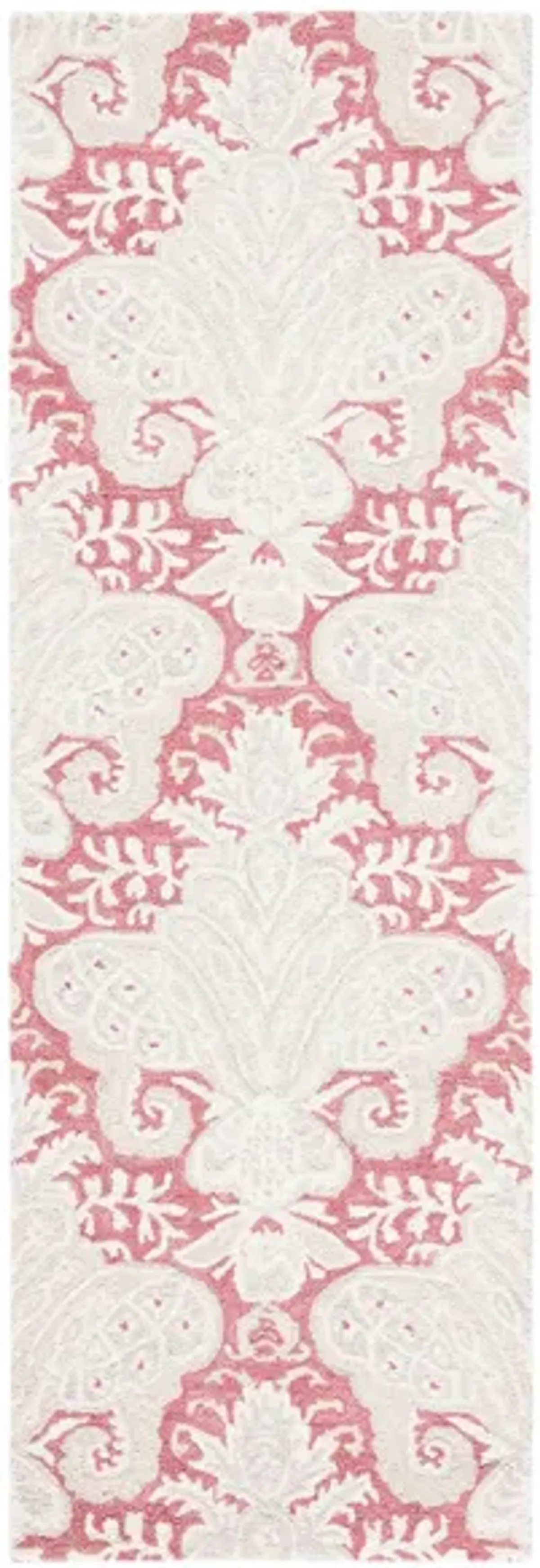 Nyneave Runner Rug in Pink & Beige by Safavieh