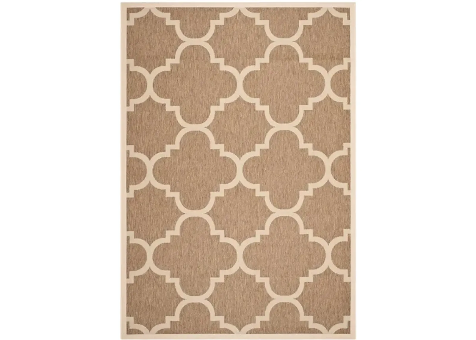 Courtyard Morocco Indoor/Outdoor Area Rug in Brown by Safavieh