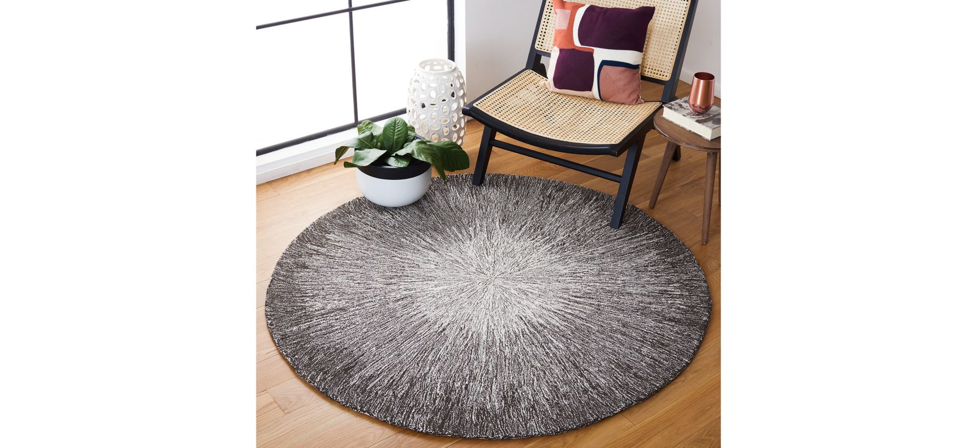 Monique Area Rug in Charcoal & Gray by Safavieh