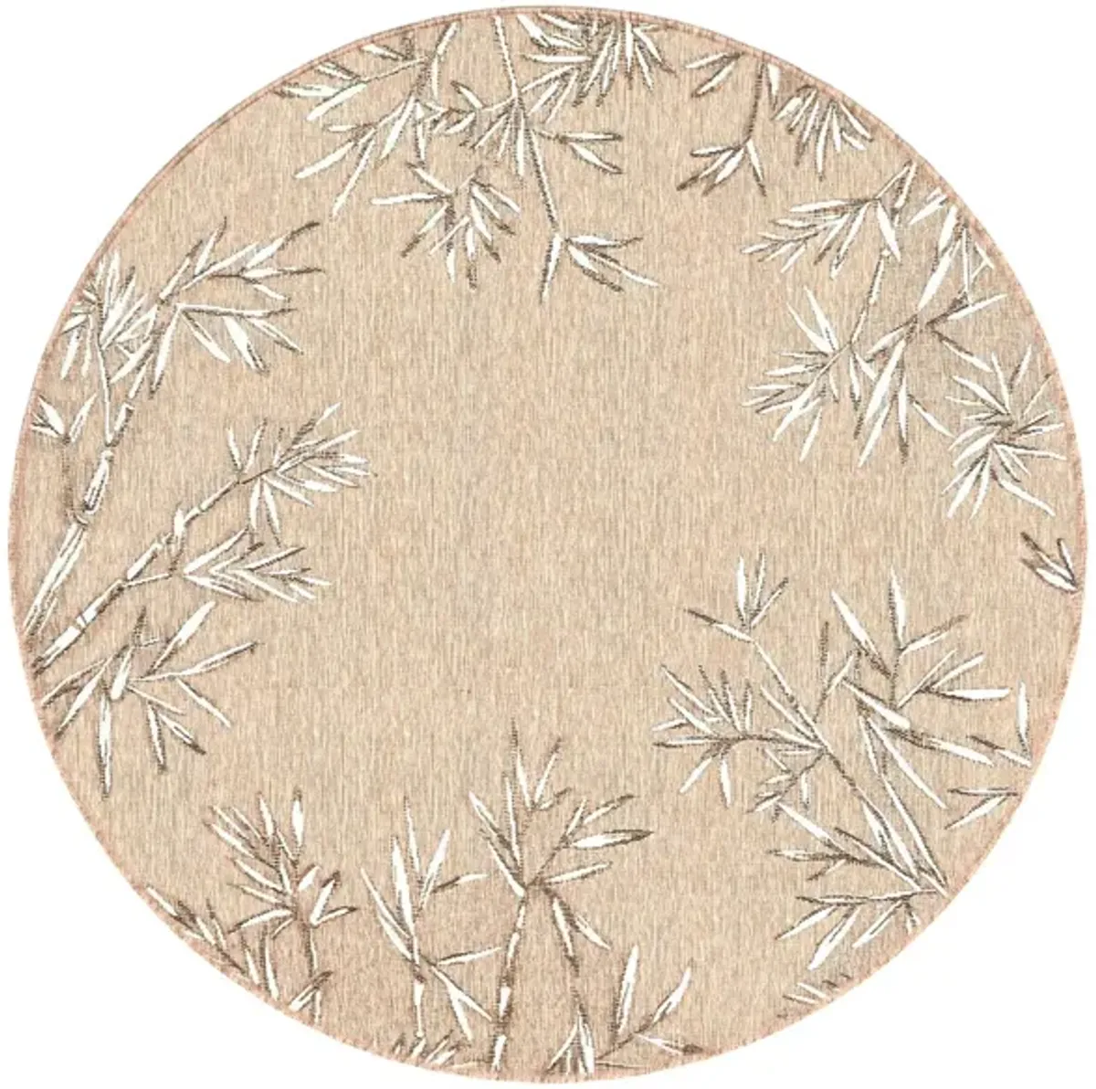 Carmel Bamboo Border Rug in Sand by Trans-Ocean Import Co Inc