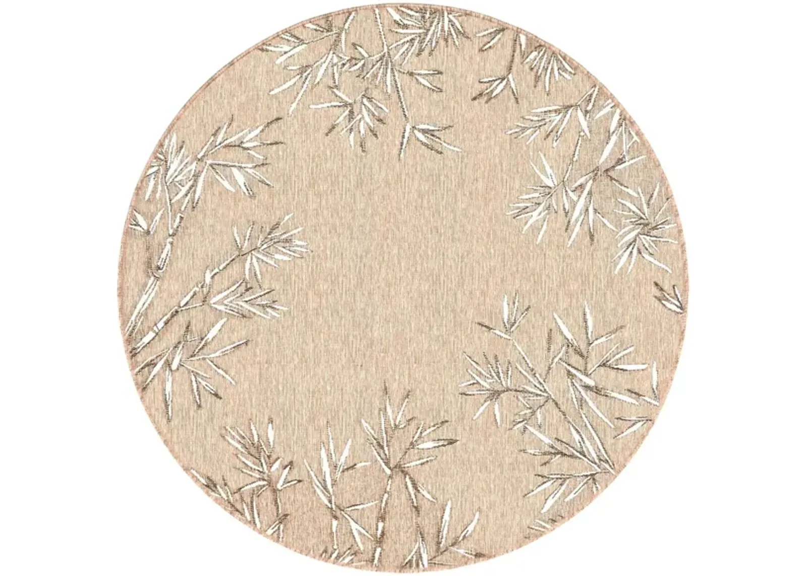 Carmel Bamboo Border Rug in Sand by Trans-Ocean Import Co Inc