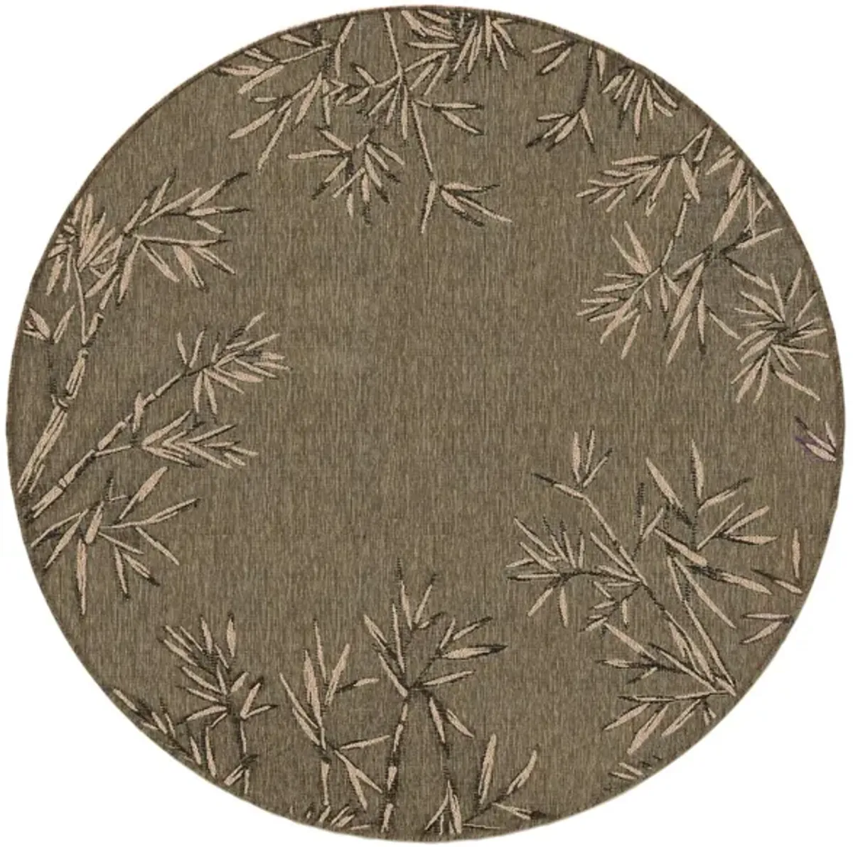 Carmel Bamboo Border Rug in Green by Trans-Ocean Import Co Inc