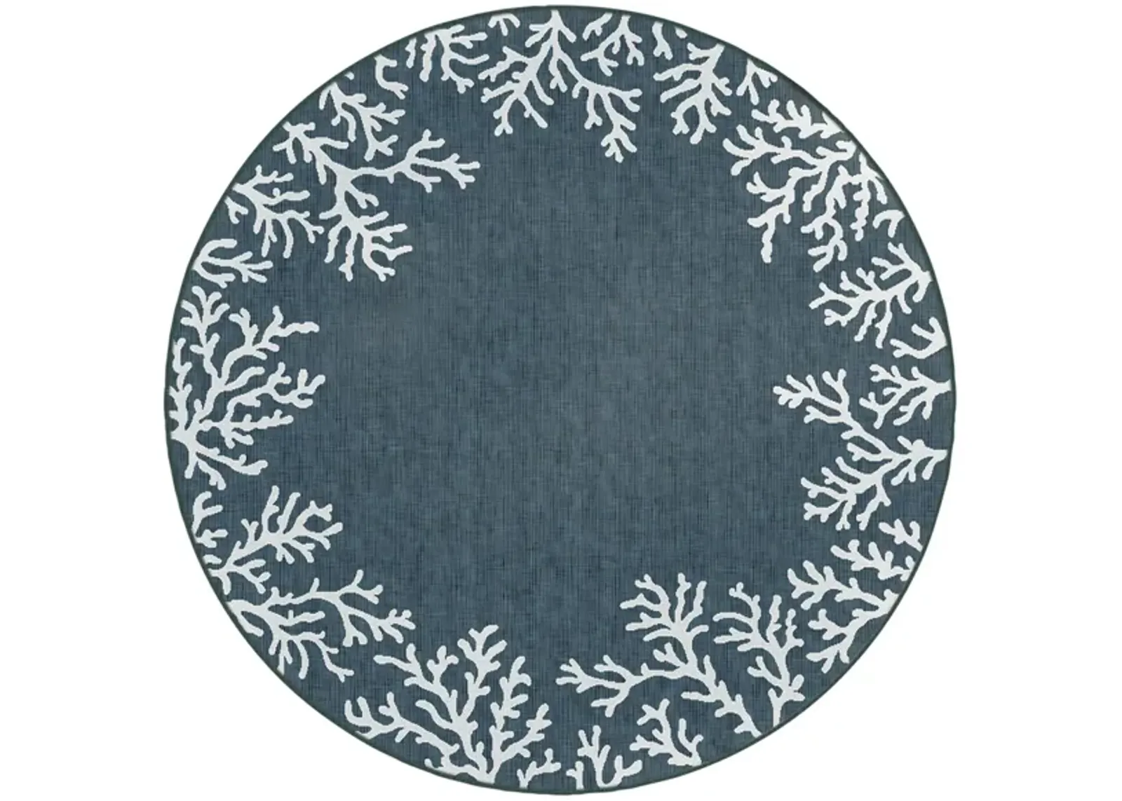 Carmel Coral Border Rug in Navy by Trans-Ocean Import Co Inc