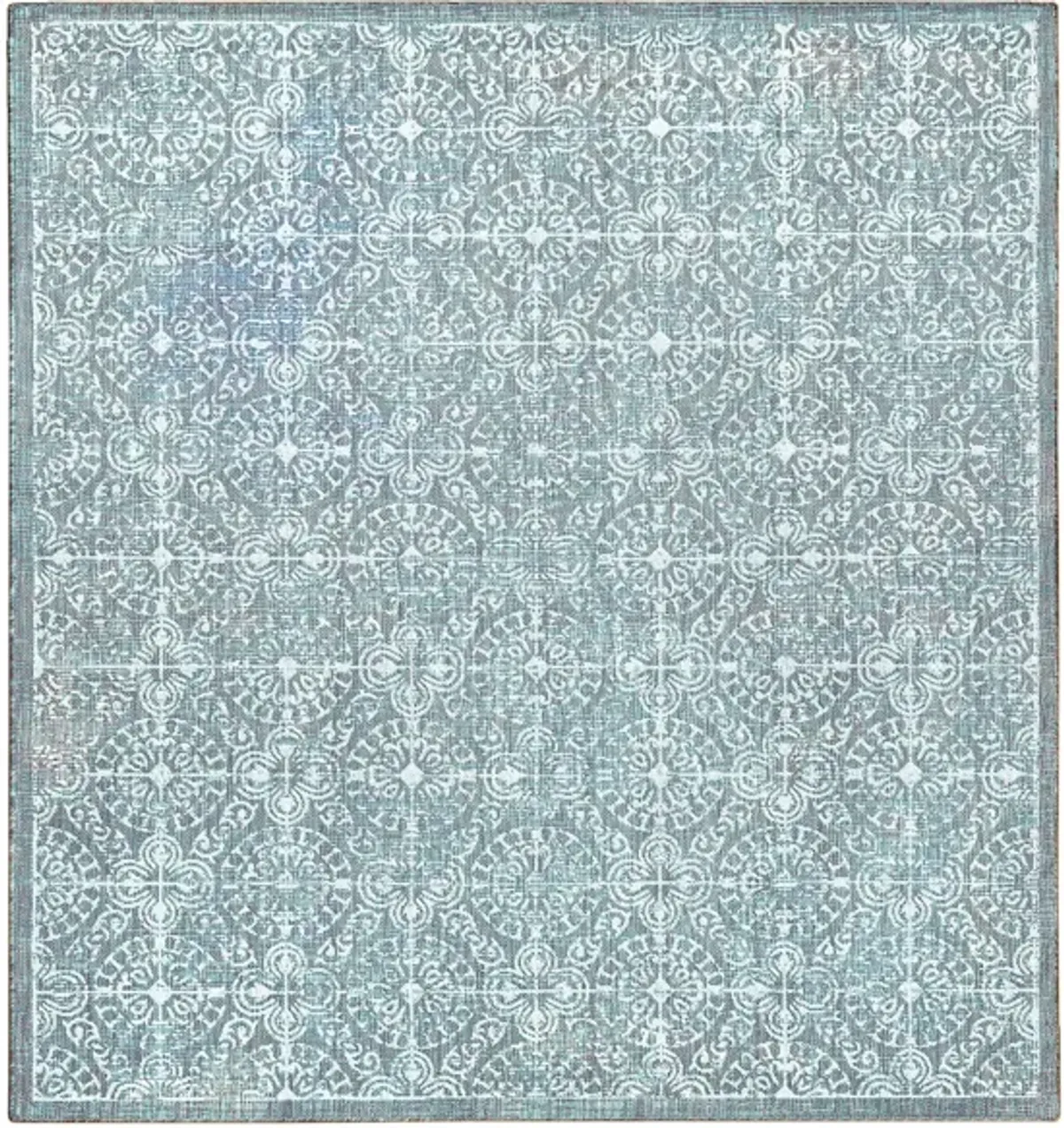 Carmel Antique Tile Rug in Aqua by Trans-Ocean Import Co Inc