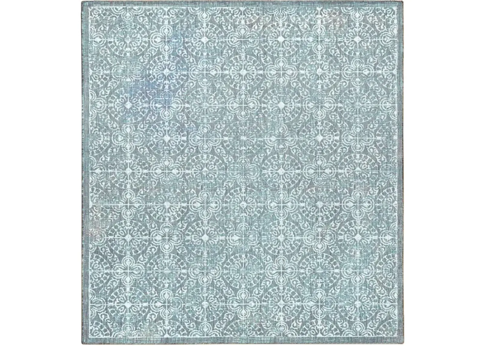 Carmel Antique Tile Rug in Aqua by Trans-Ocean Import Co Inc