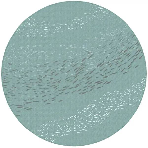 Carmel School Of Fish Rug