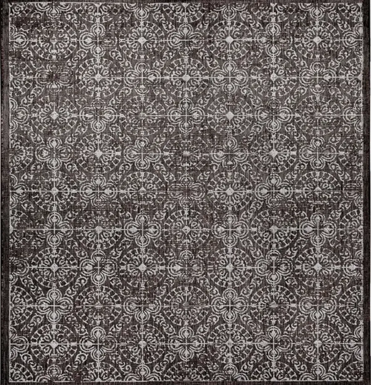 Carmel Antique Tile Rug in Black by Trans-Ocean Import Co Inc