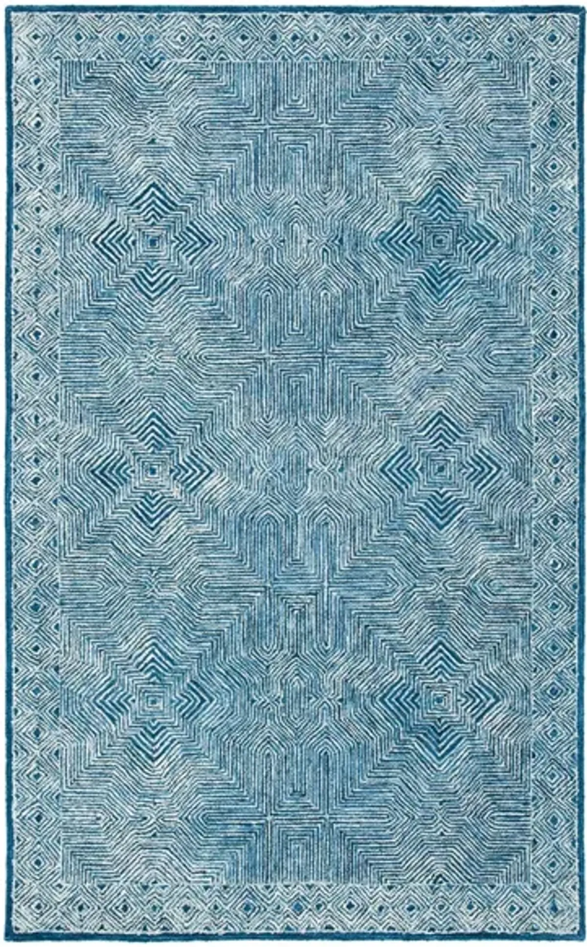 Schneeweiss Area Rug in Navy by Safavieh