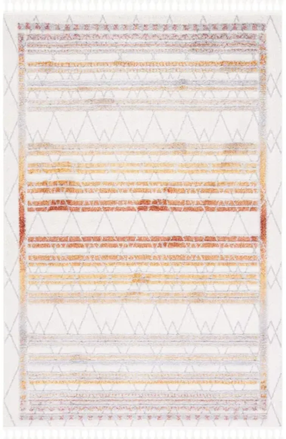 Marrakesh Area Rug in Orange / Gray by Safavieh