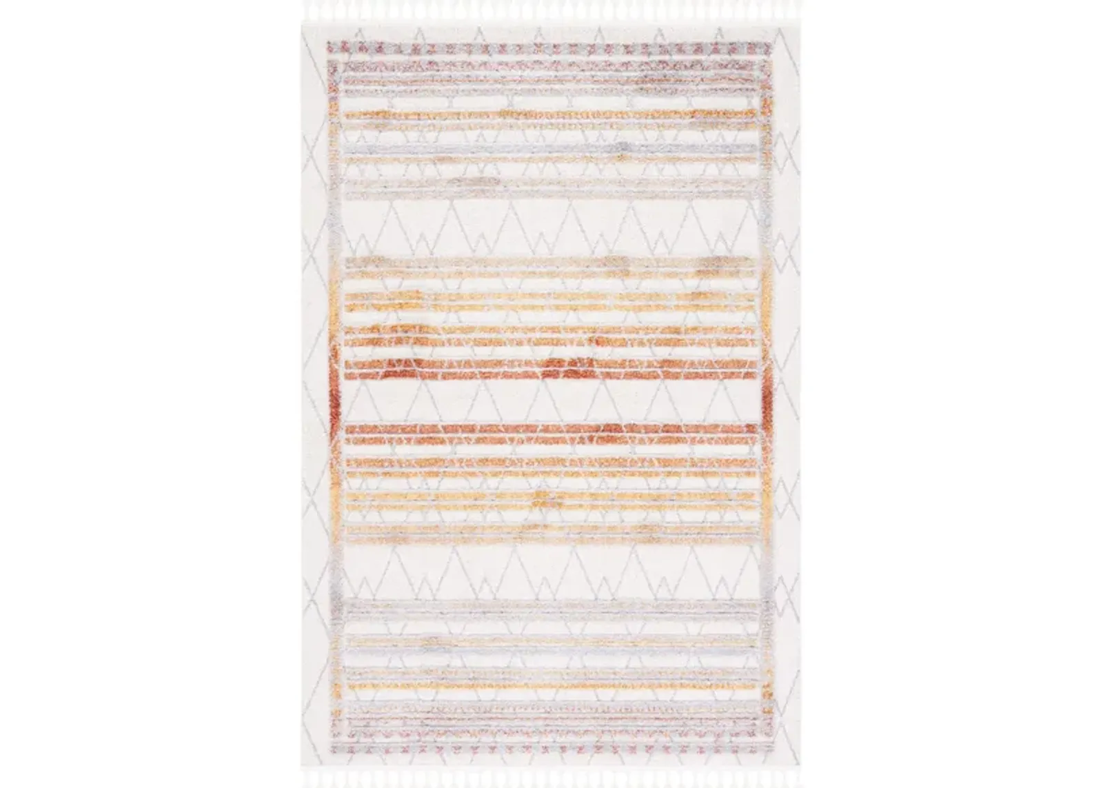 Marrakesh Area Rug in Orange / Gray by Safavieh