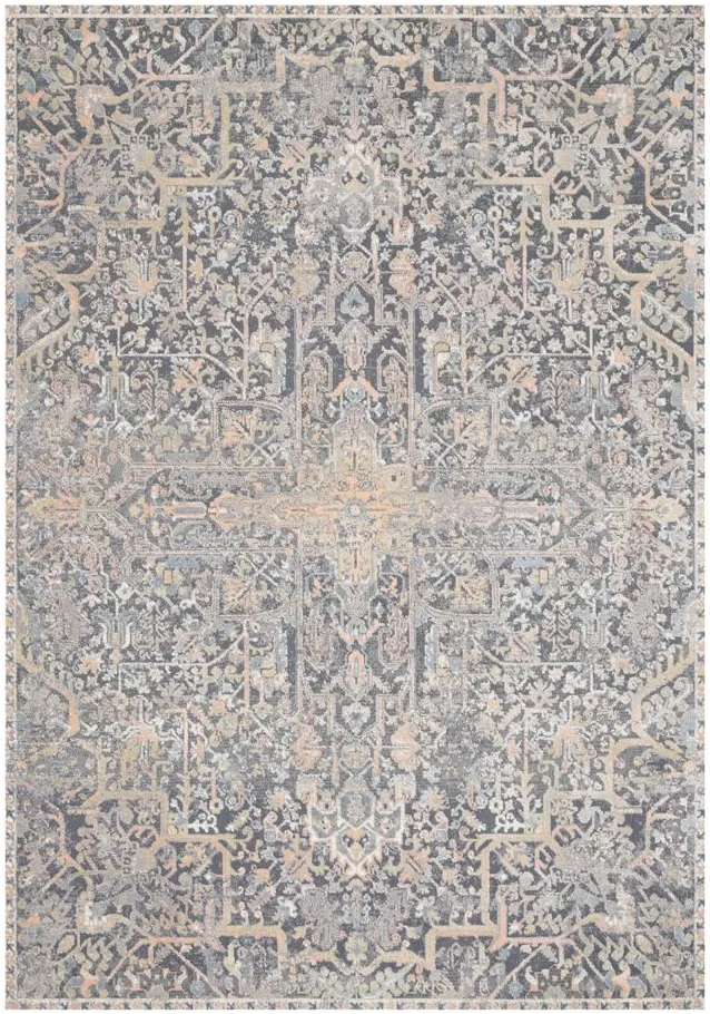 Lucia Accent Rug in Charcoal/Multi by Loloi Rugs