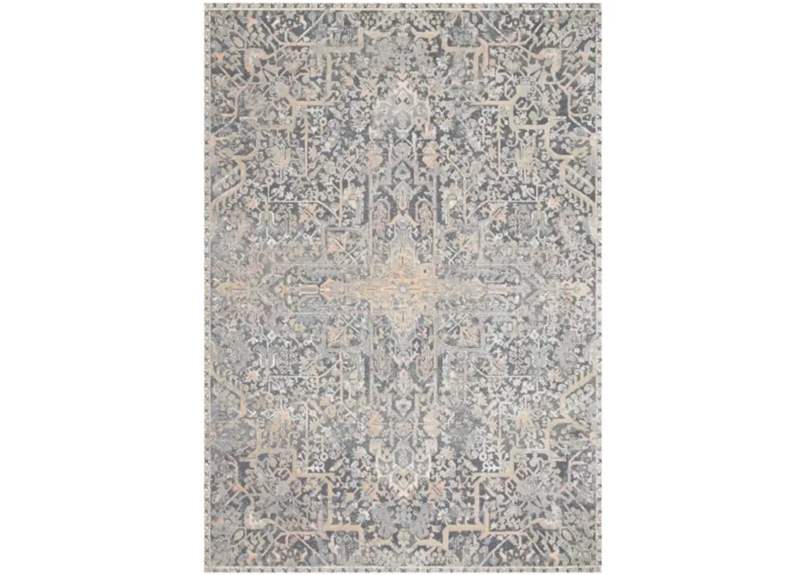 Lucia Accent Rug in Charcoal/Multi by Loloi Rugs