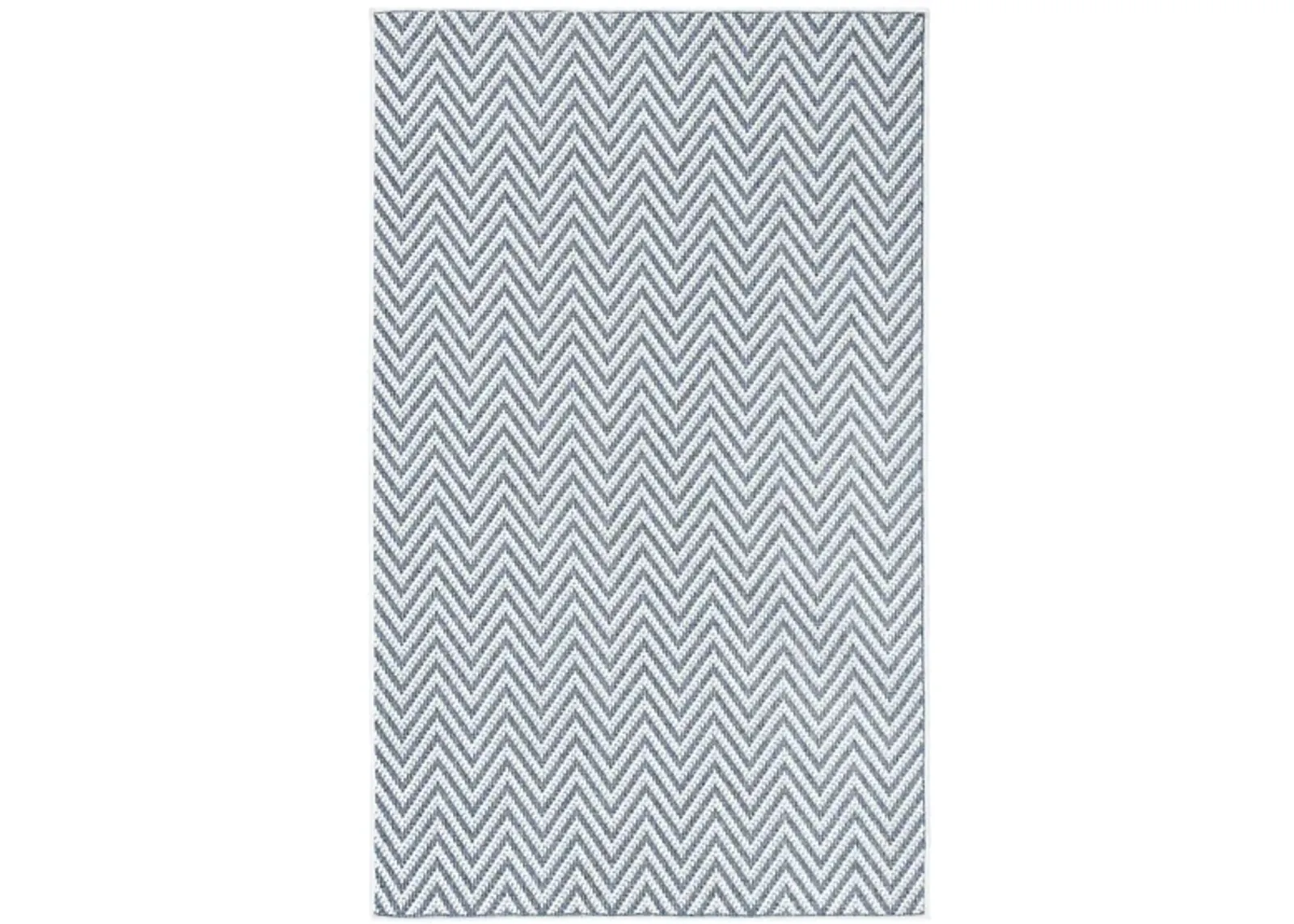 Bermuda Chevron Indoor/Outdoor Area Rug in Blue & Creme by Safavieh