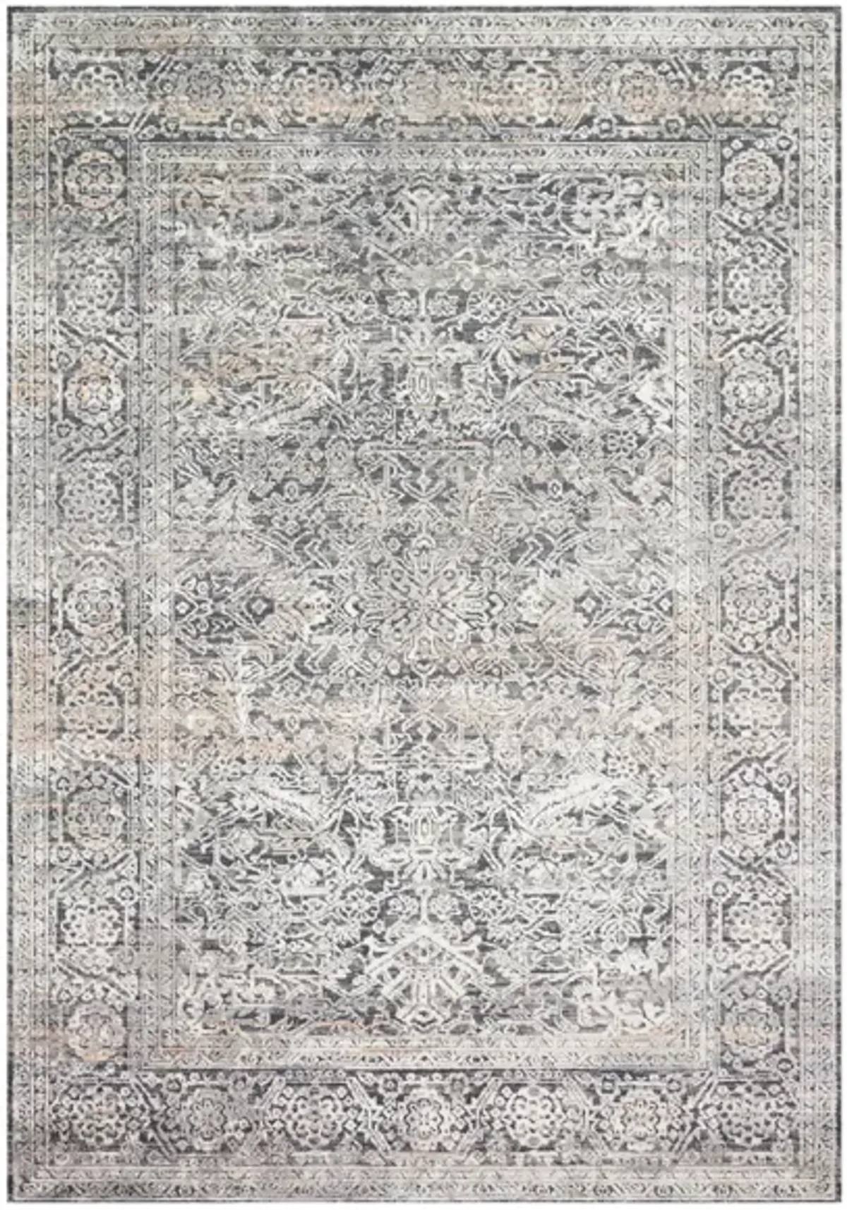 Lucia Accent Rug in Steel/Ivory by Loloi Rugs