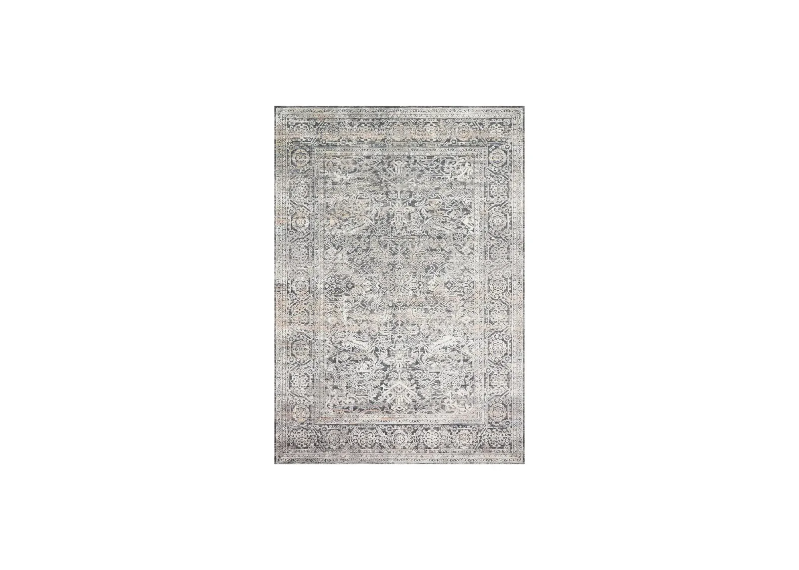 Lucia Accent Rug in Steel/Ivory by Loloi Rugs