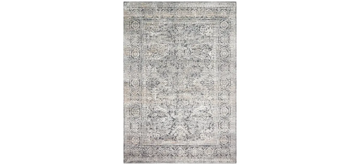 Lucia Accent Rug in Steel/Ivory by Loloi Rugs