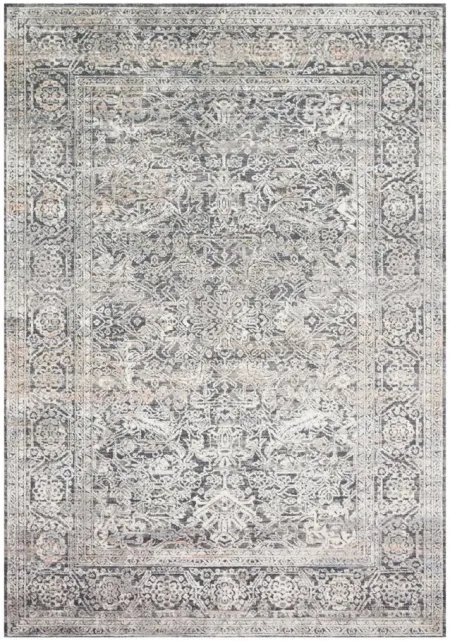 Lucia Runner Rug in Steel/Ivory by Loloi Rugs