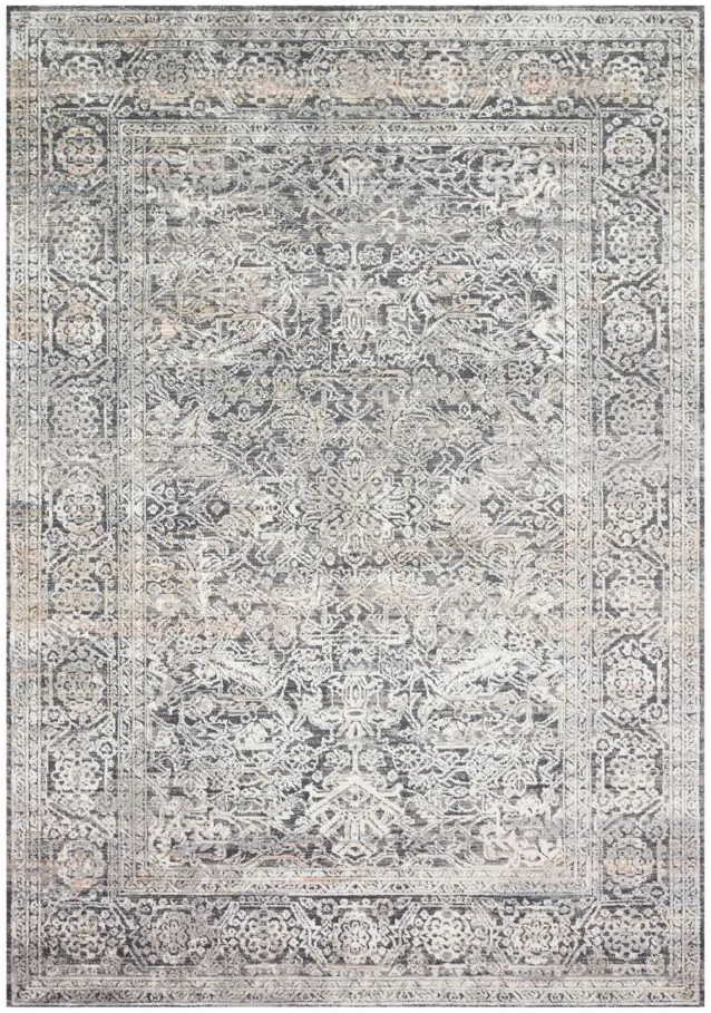 Lucia Runner Rug in Steel/Ivory by Loloi Rugs