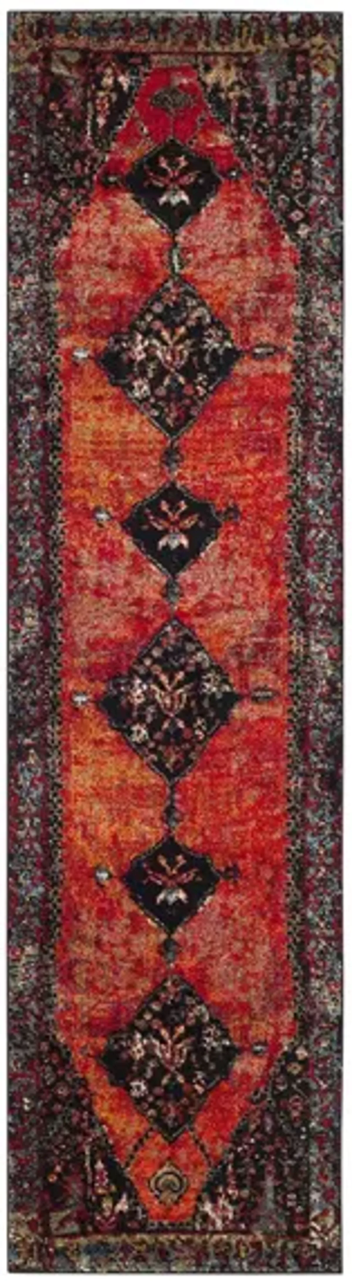 Vintage Hamadan I Area Rug in Orange & Red by Safavieh