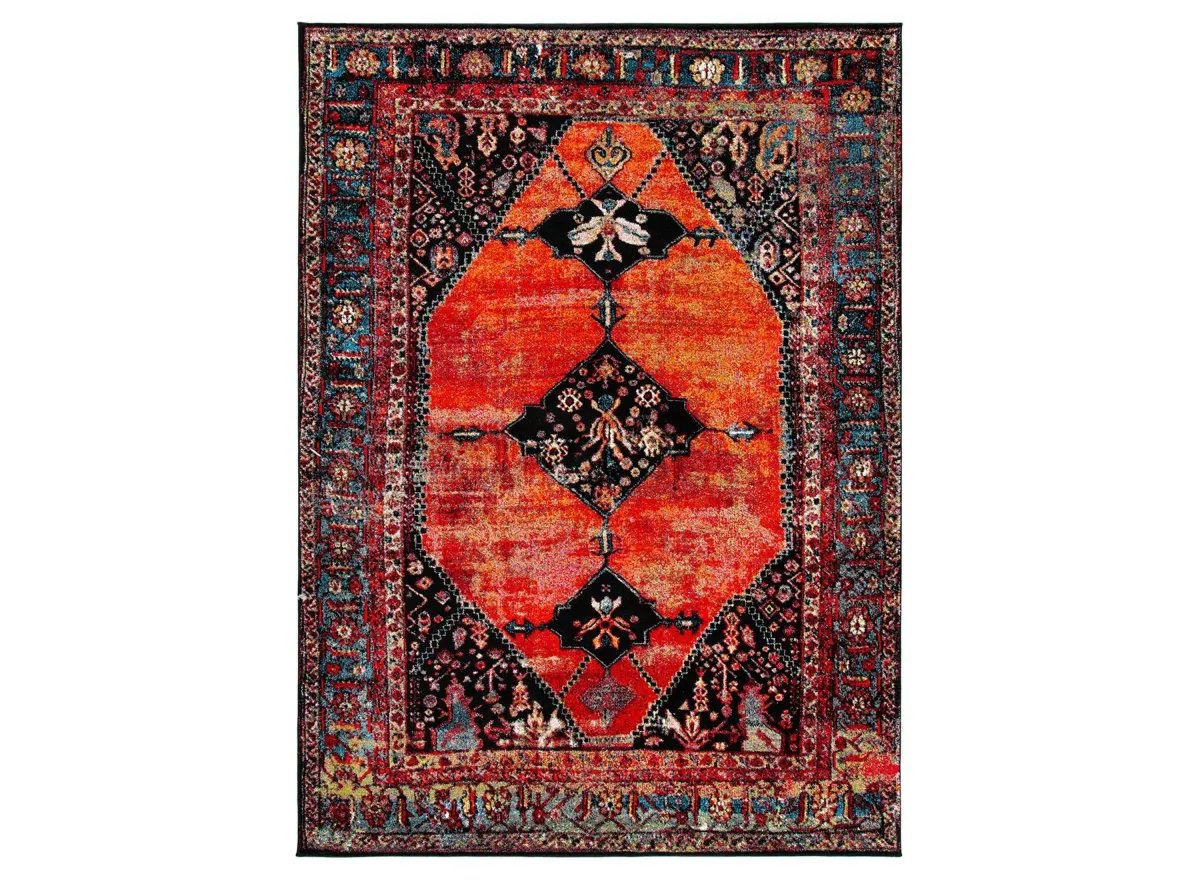 Vintage Hamadan I Area Rug in Orange & Red by Safavieh