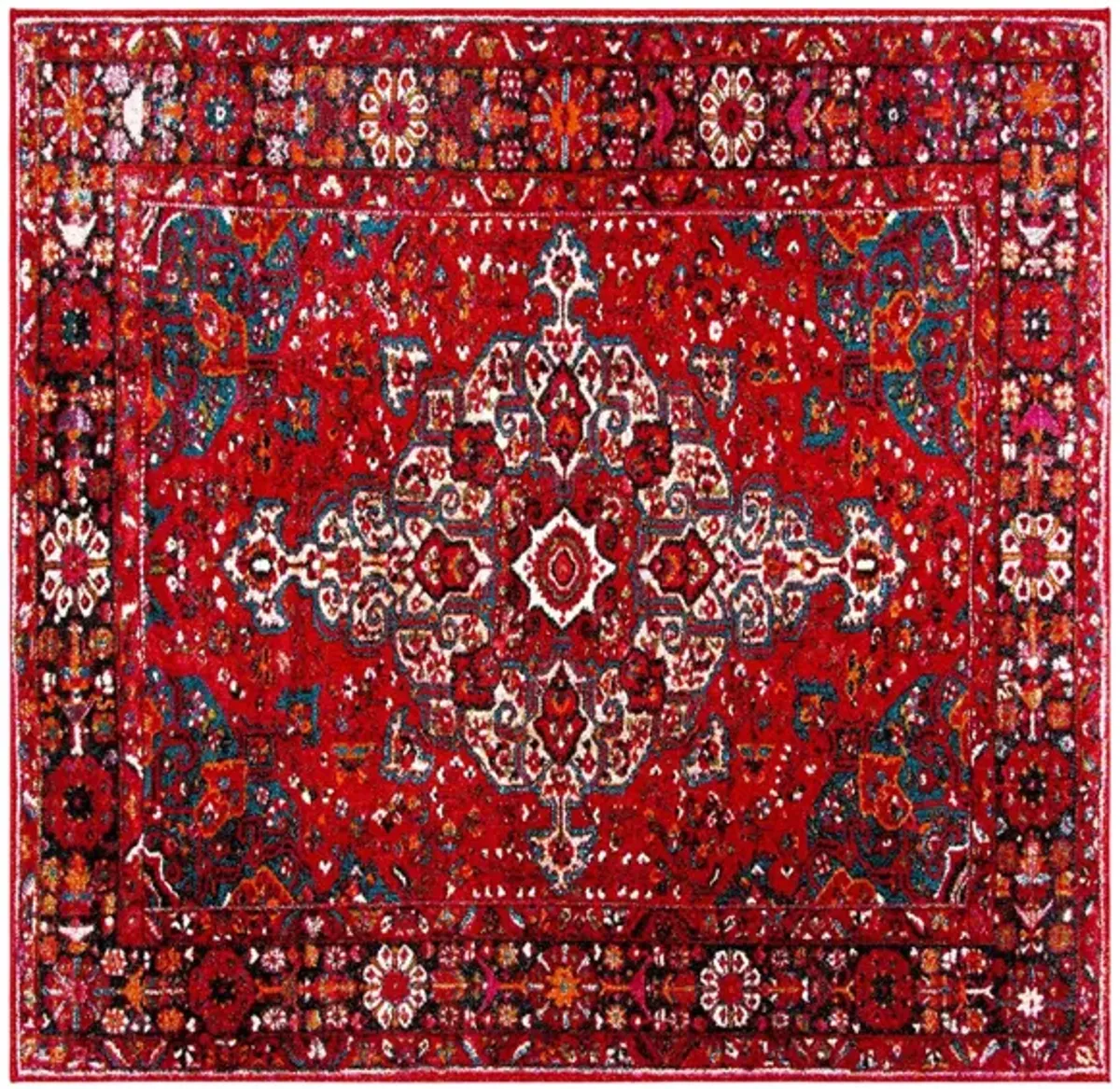 Vintage Hamadan I Area Rug in Red by Safavieh