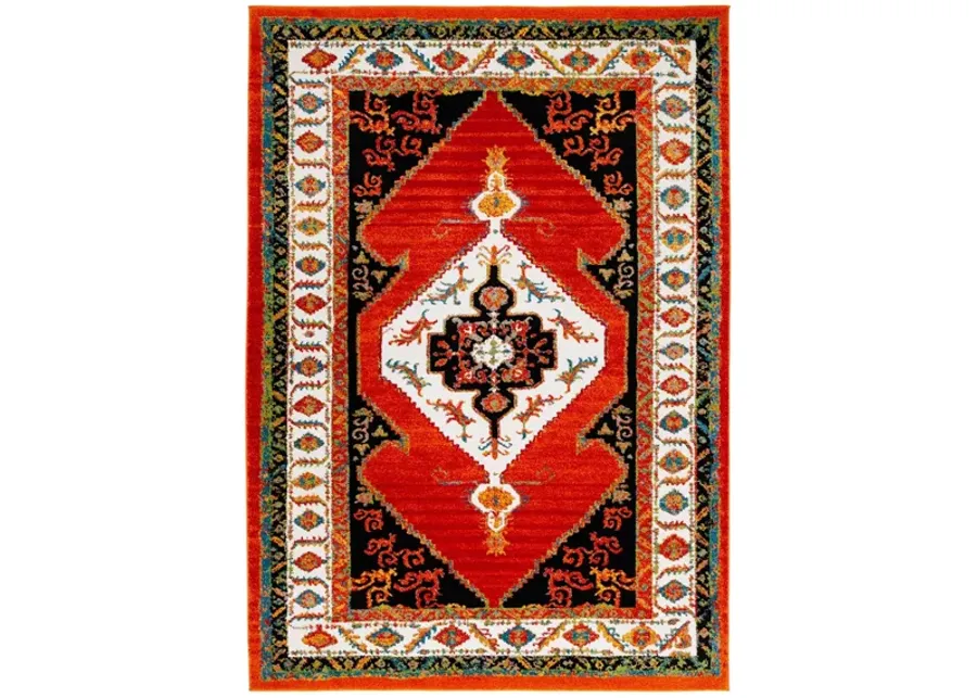 Vintage Hamadan III Area Rug in Orange & Ivory by Safavieh