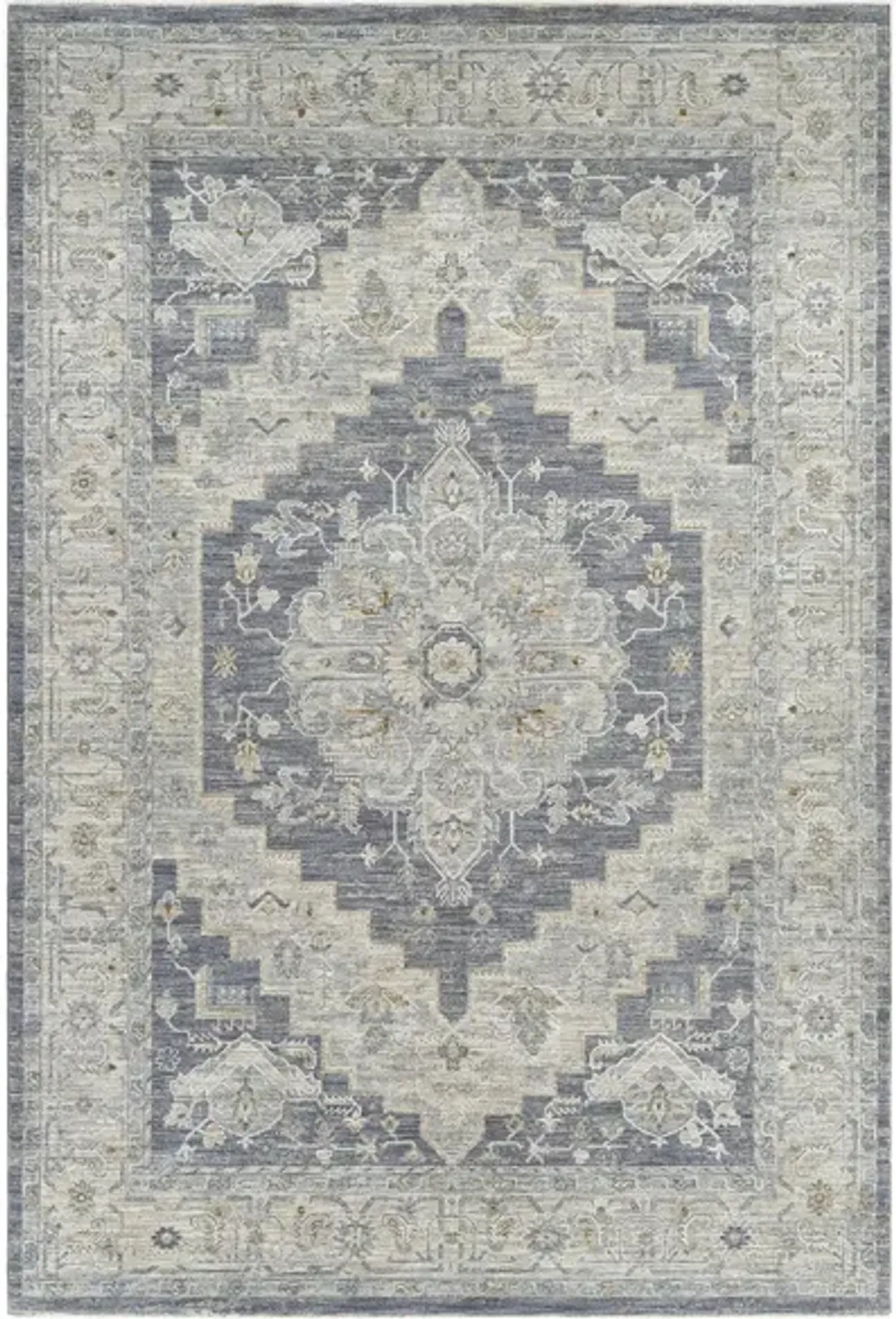 Avant Garde Area Rug in Medium Gray, Charcoal, Light Gray, Beige, Tan, Camel, Denim by Surya