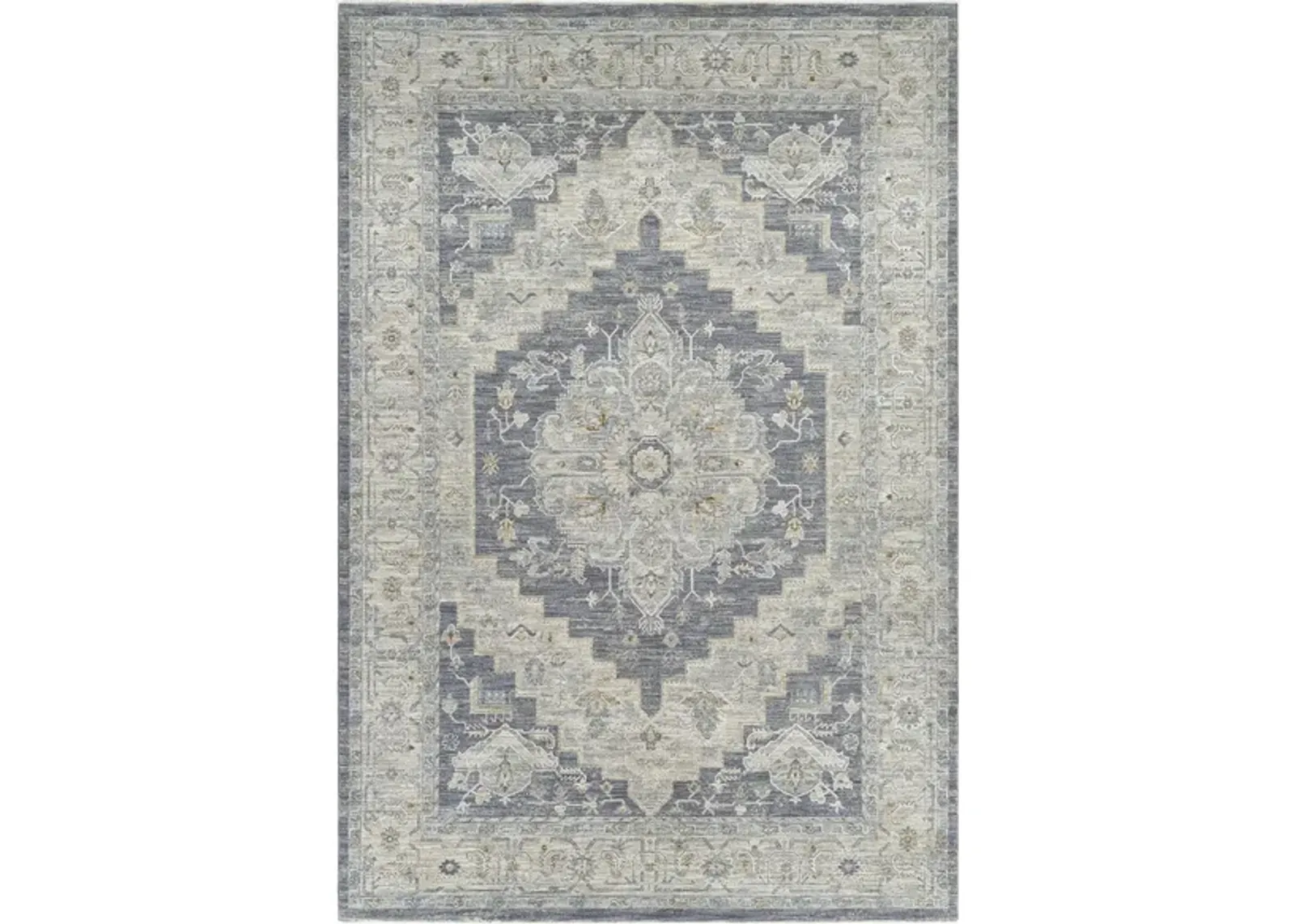 Avant Garde Area Rug in Medium Gray, Charcoal, Light Gray, Beige, Tan, Camel, Denim by Surya