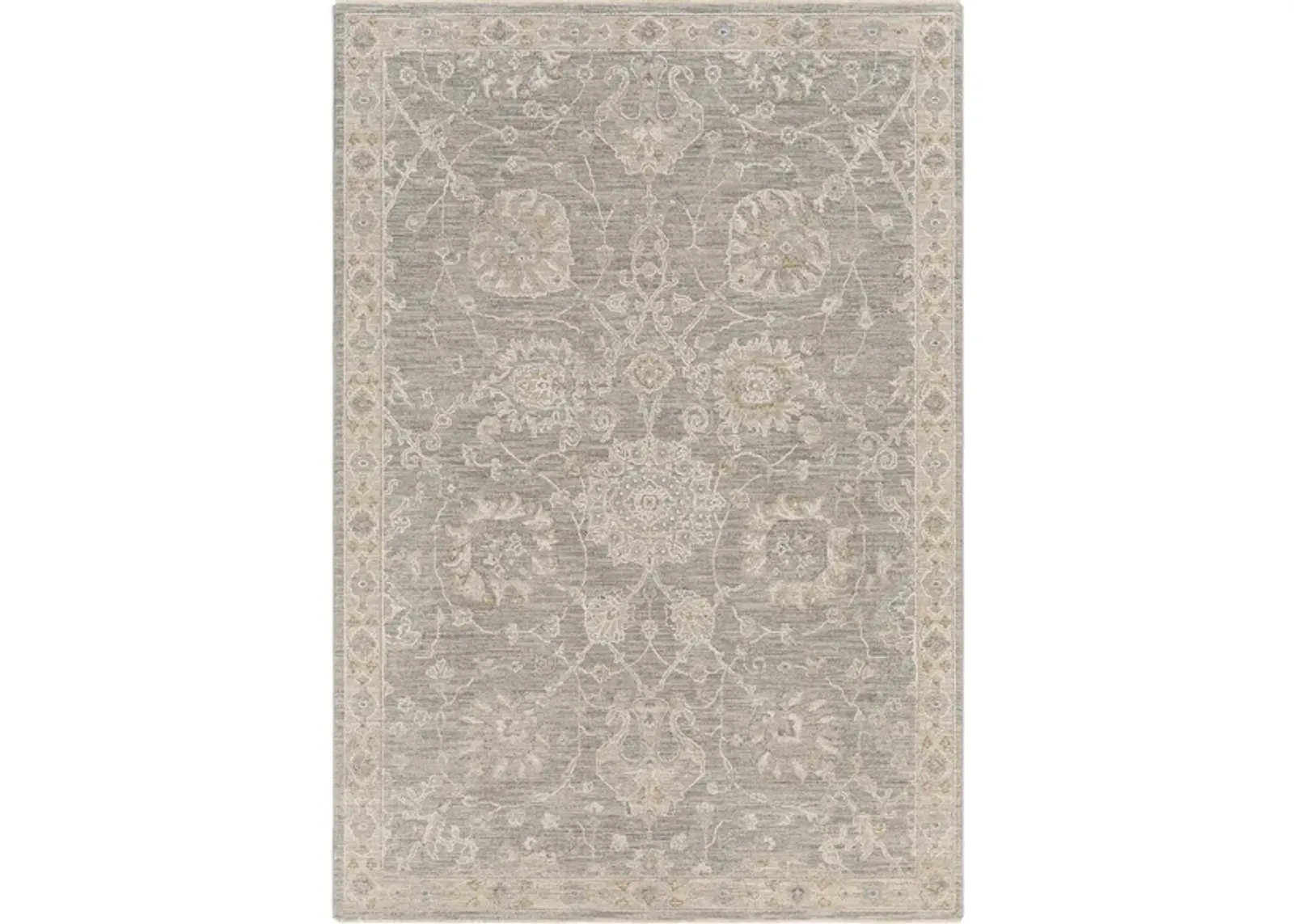 Avant Garde Area Rug in Medium Gray, Charcoal, Light Gray, Beige, Tan, Camel, Denim by Surya