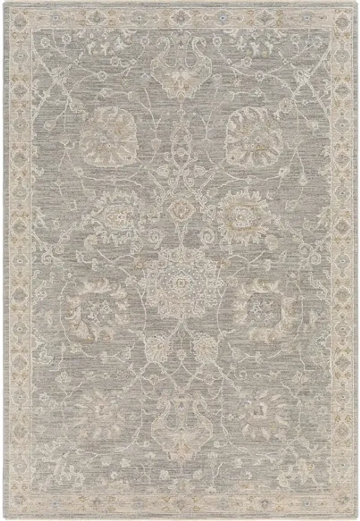 Avant Garde Area Rug in Medium Gray, Charcoal, Light Gray, Beige, Tan, Camel, Denim by Surya