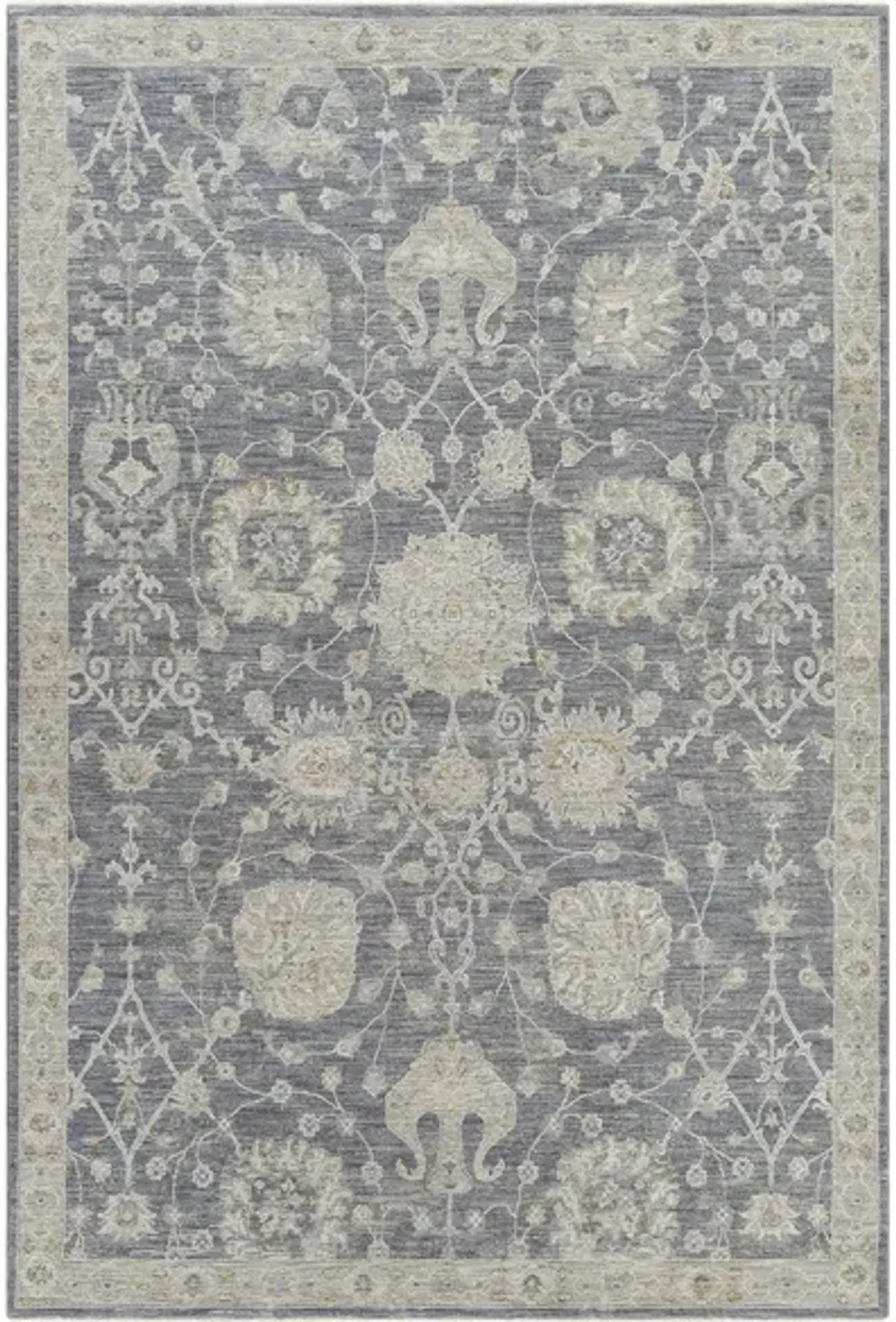 Avant Garde Area Rug in Medium Gray, Charcoal, Light Gray, Beige, Tan, Denim, Camel by Surya