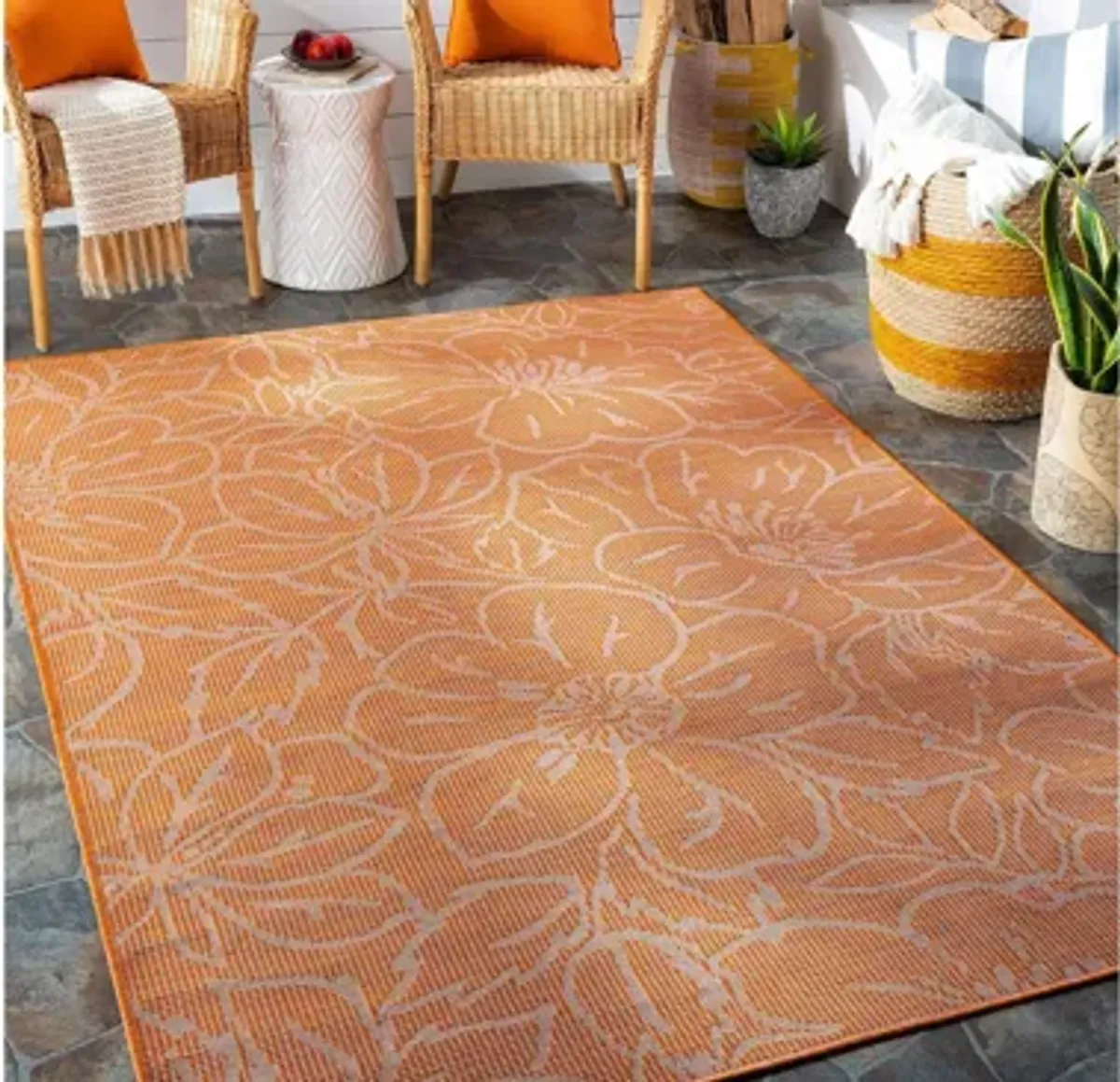 Pasadena Floral Indoor/Outdoor Area Rug