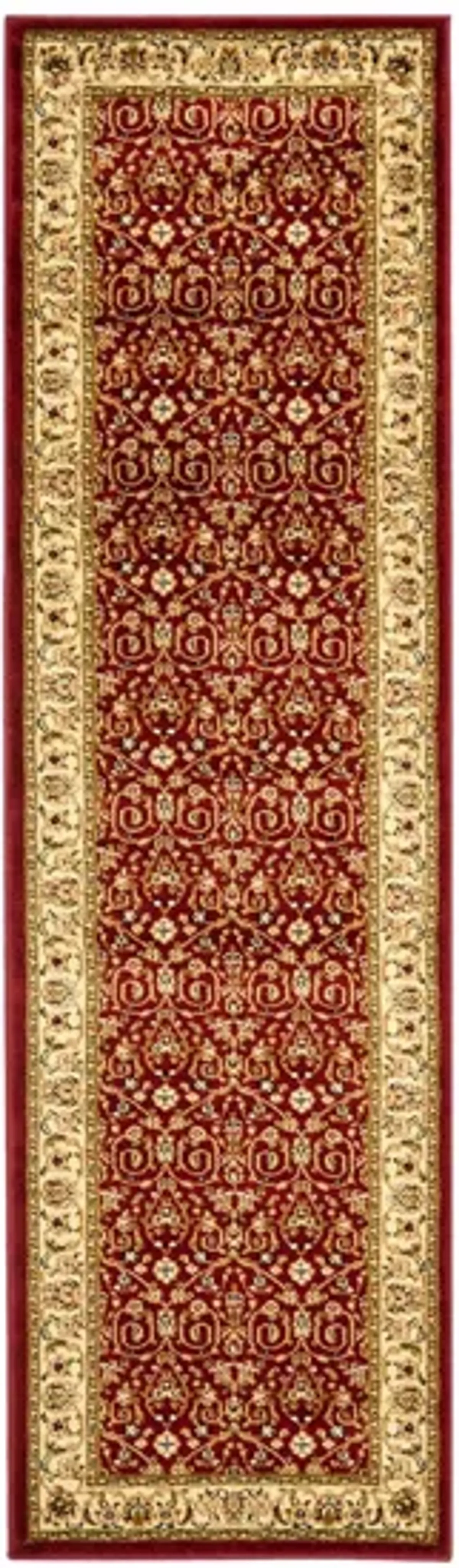 Wimbledon Runner Rug in Red / Ivory by Safavieh