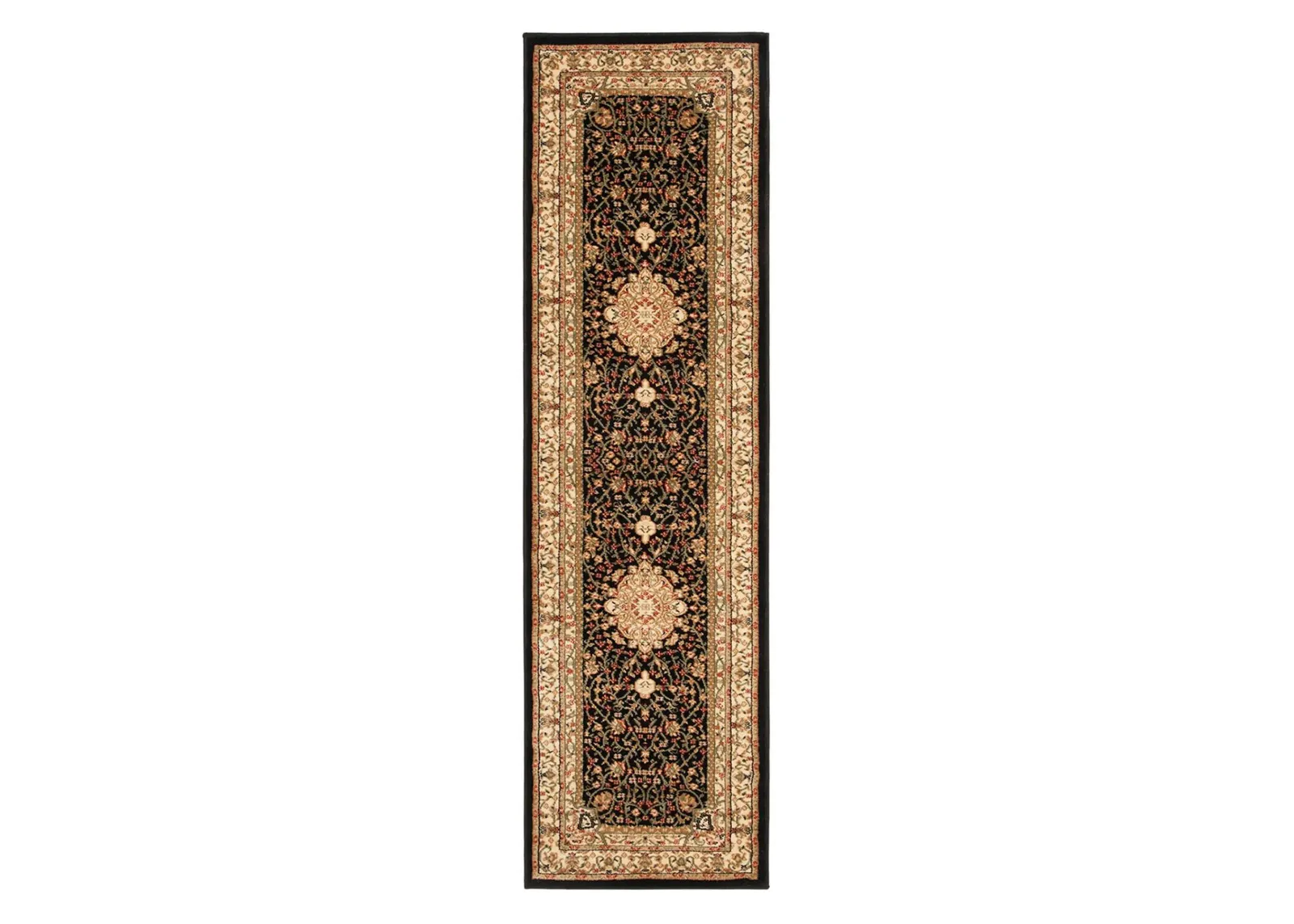 Hampshire Runner Rug in Black / Ivory by Safavieh