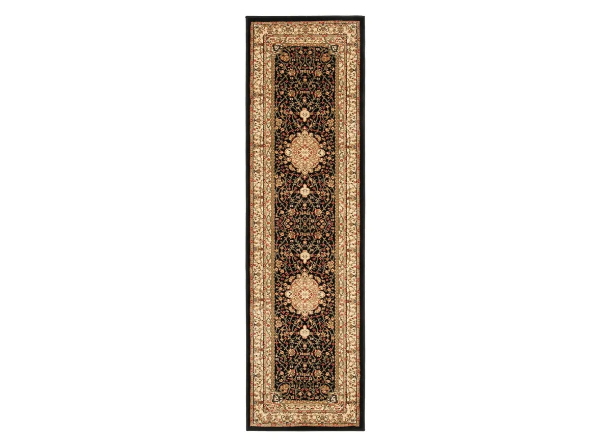 Hampshire Runner Rug in Black / Ivory by Safavieh