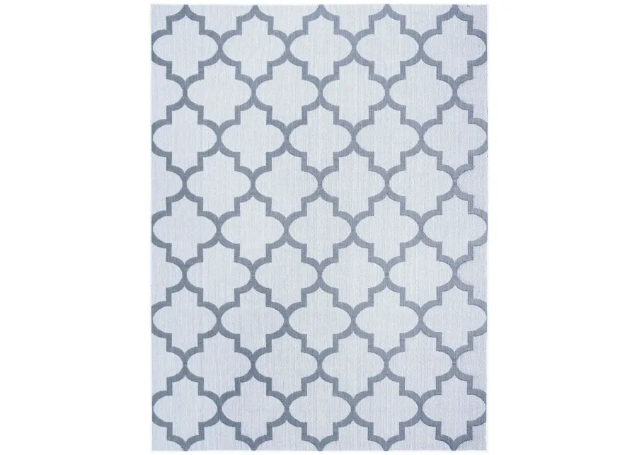 Bermuda Trellis Indoor/Outdoor Area Rug in Ivory & Gray by Safavieh