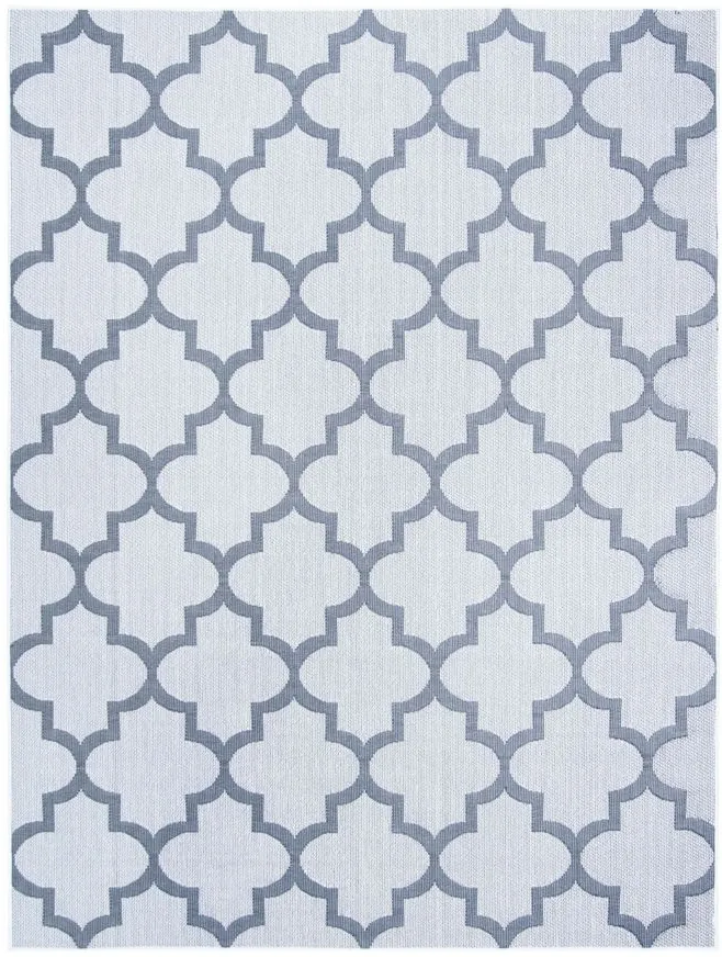 Bermuda Trellis Indoor/Outdoor Area Rug in Ivory & Gray by Safavieh