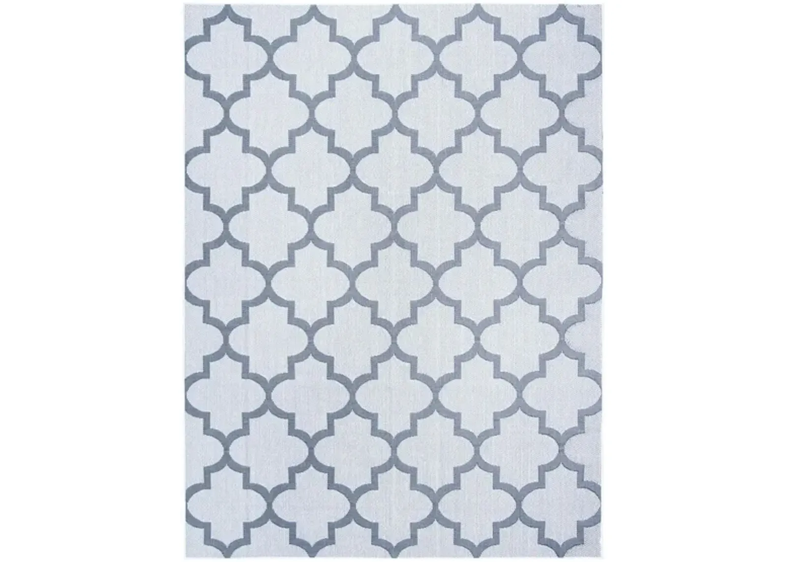 Bermuda Trellis Indoor/Outdoor Area Rug in Ivory & Gray by Safavieh