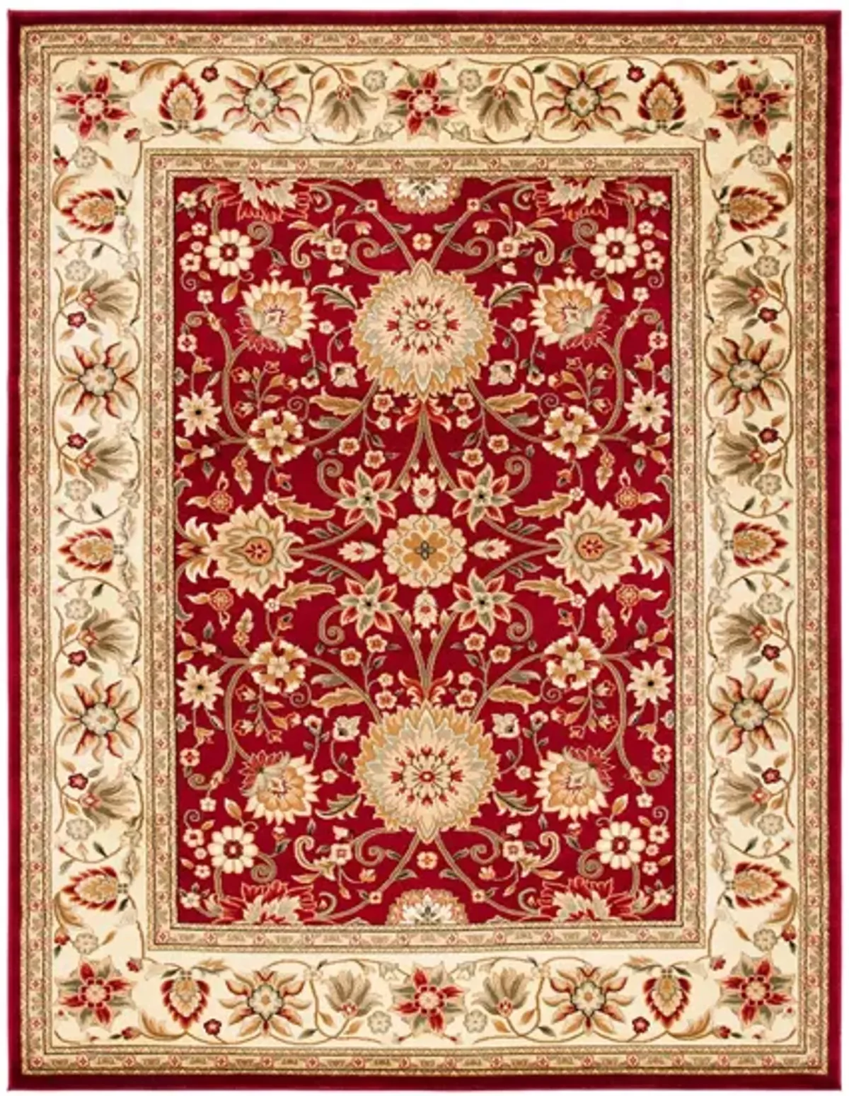 Lyndhurst Area Rug in Red / Ivory by Safavieh