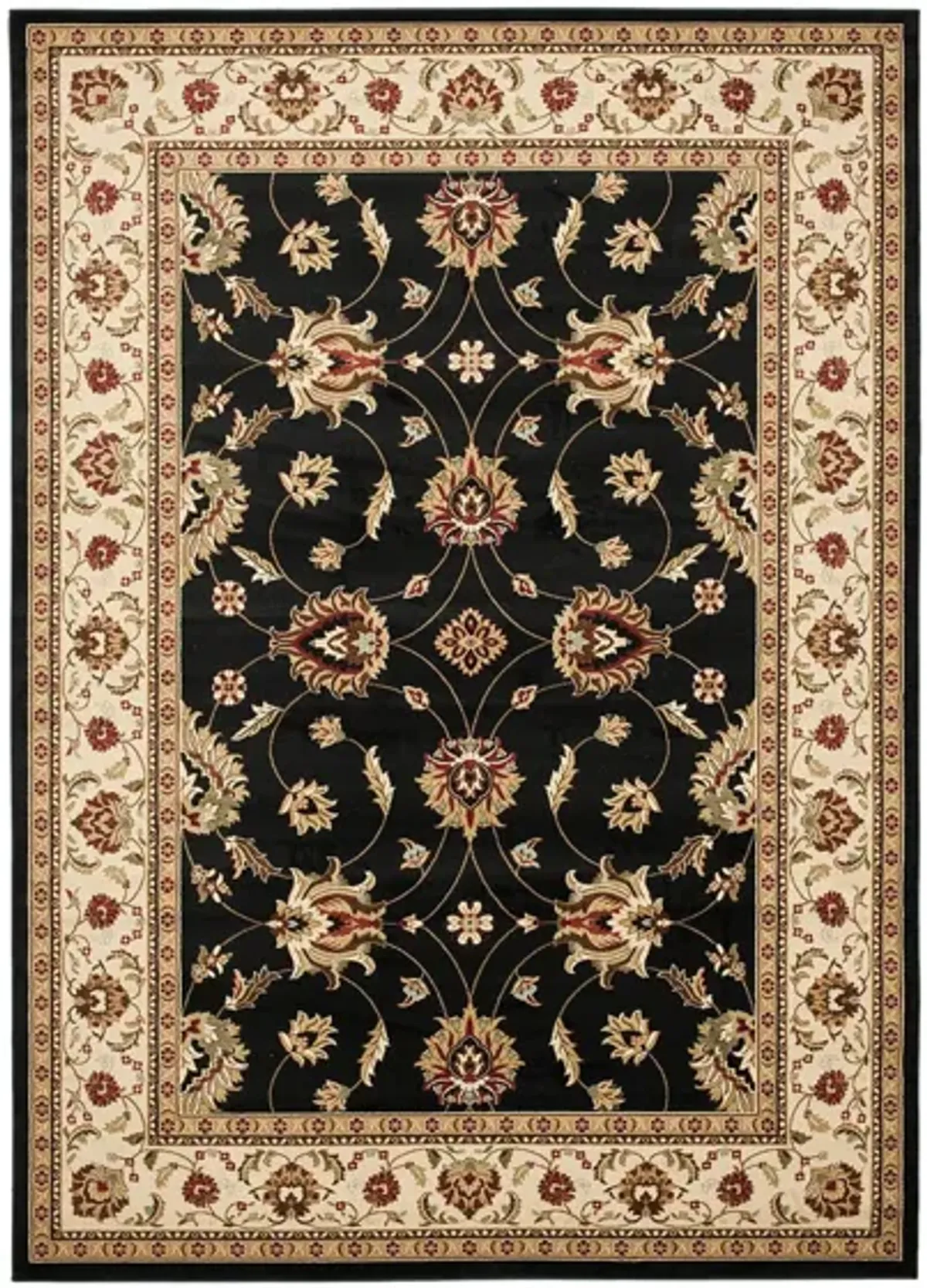 Severn Area Rug in Black / Ivory by Safavieh